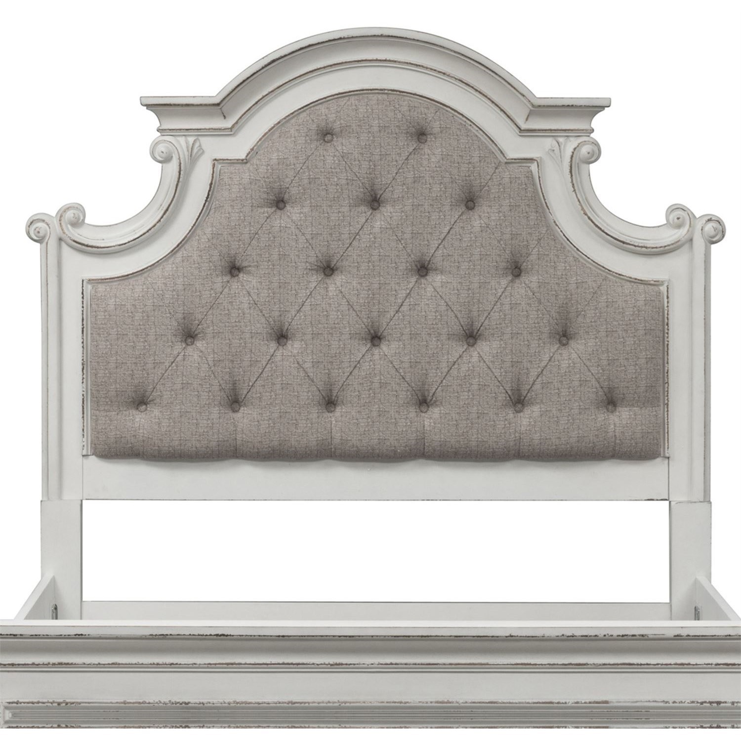 Treport upholstered panel top headboard